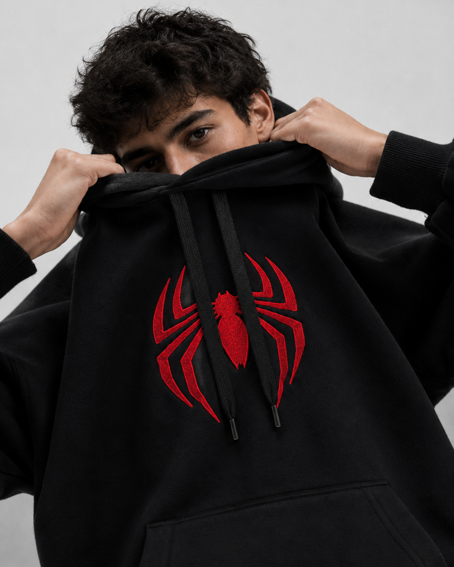 Hoodie Spiderman Negro