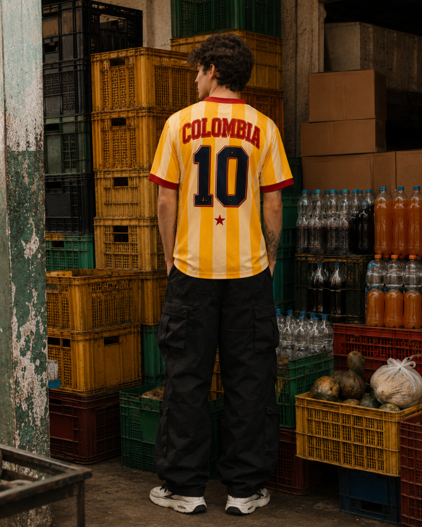 CAMISETA OVERSIZE RETRO COLOMBIA