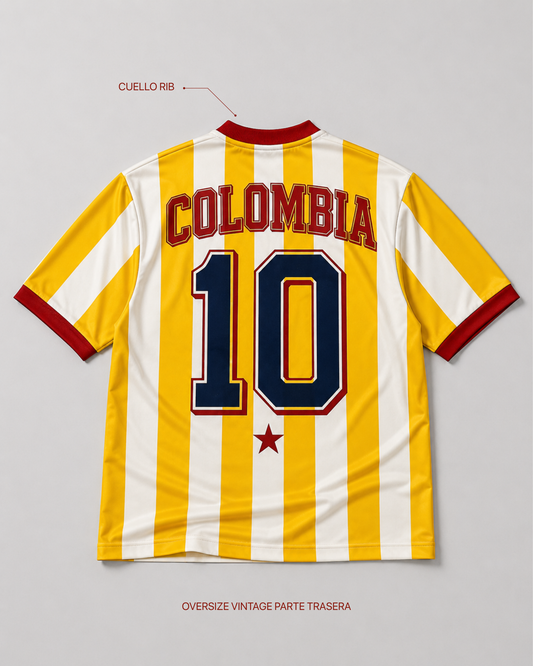 CAMISETA OVERSIZE RETRO COLOMBIA
