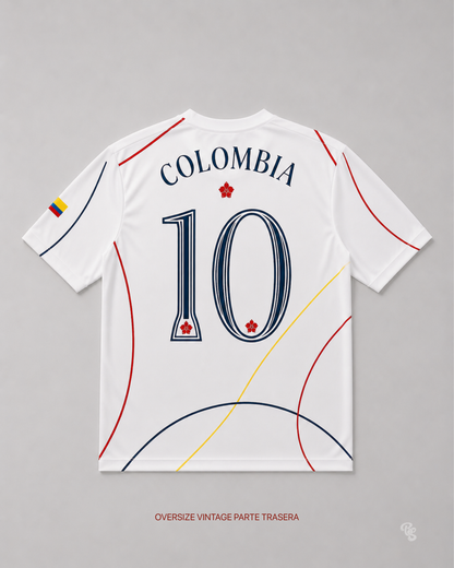 CAMISETA OVERSIZE MINIMALISTA COLOMBIA MUJER
