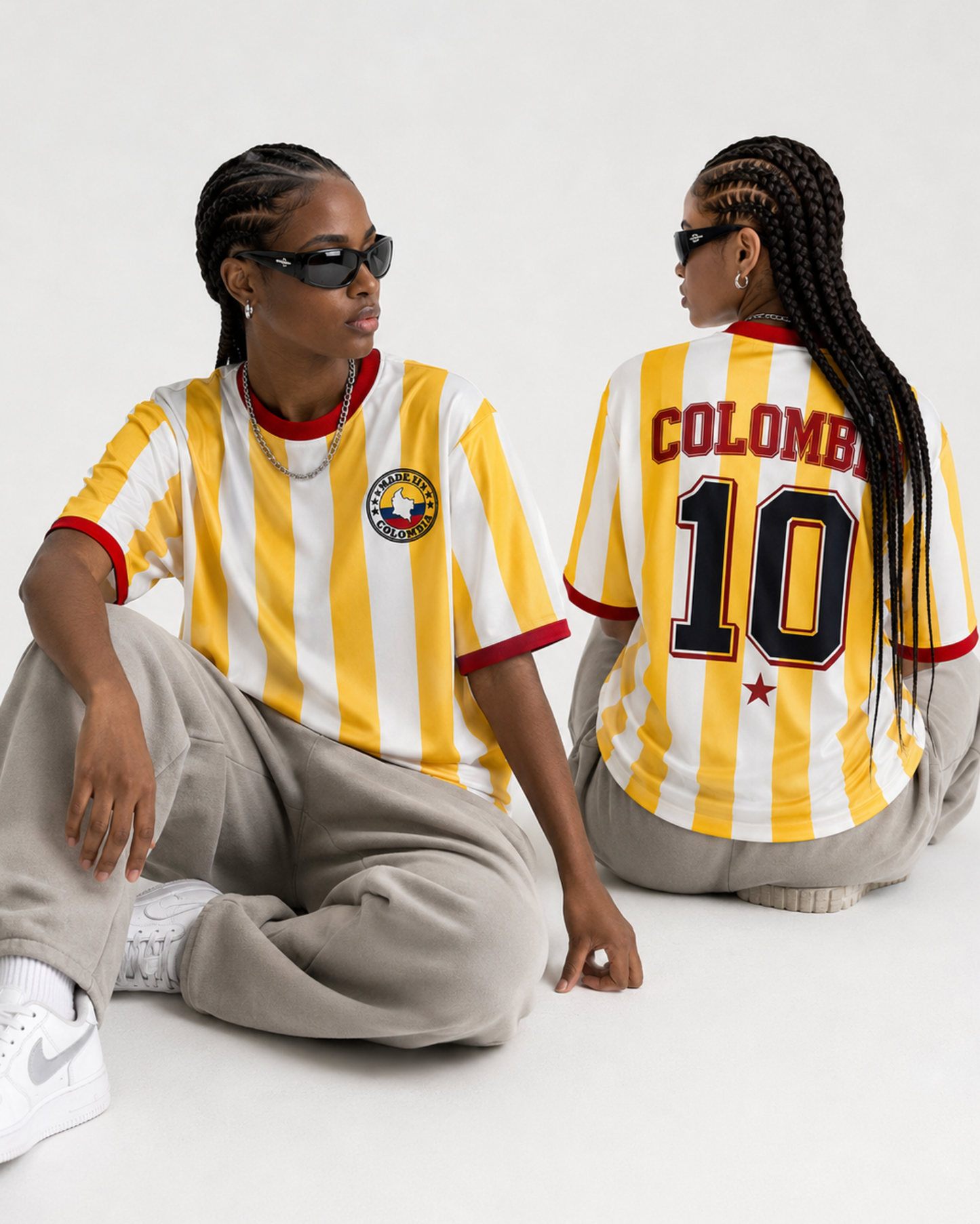 CAMISETA OVERSIZE RETRO COLOMBIA MUJER
