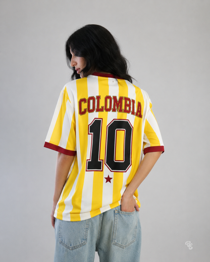 CAMISETA OVERSIZE RETRO COLOMBIA MUJER