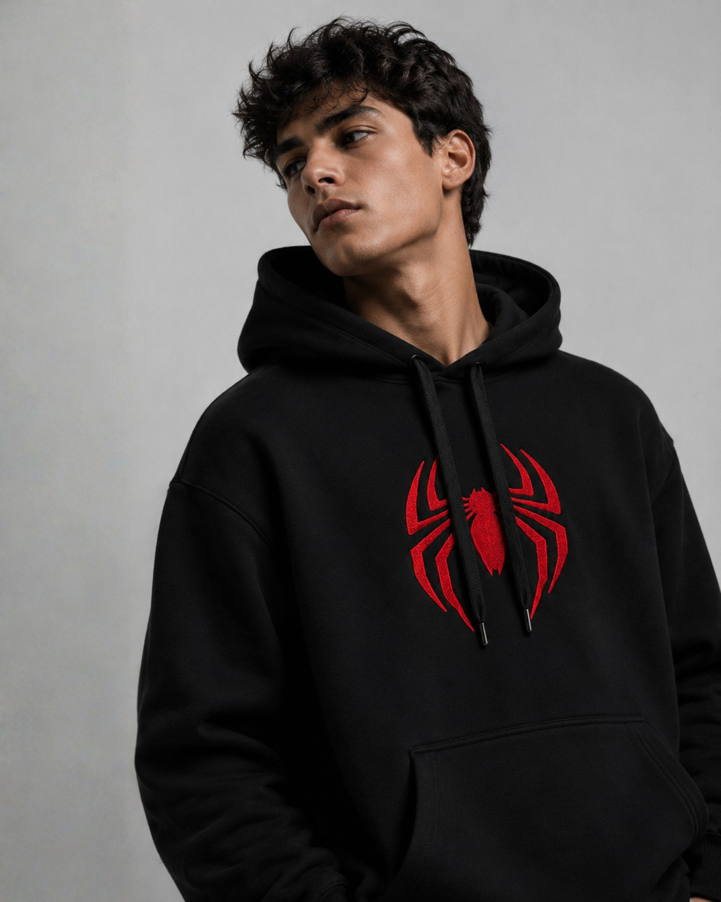 Hoodie Spiderman Negro