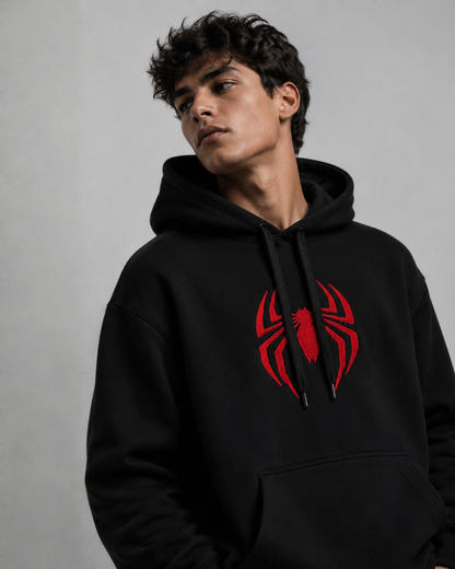 Hoodie Spiderman Negro