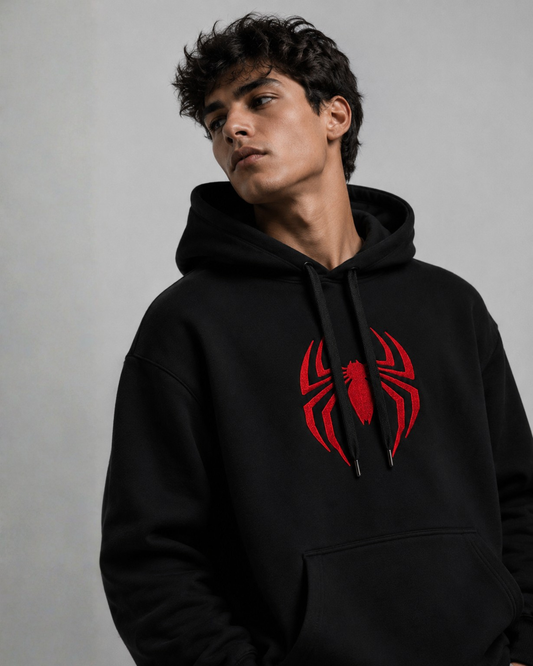 Hoodie Spiderman Negro