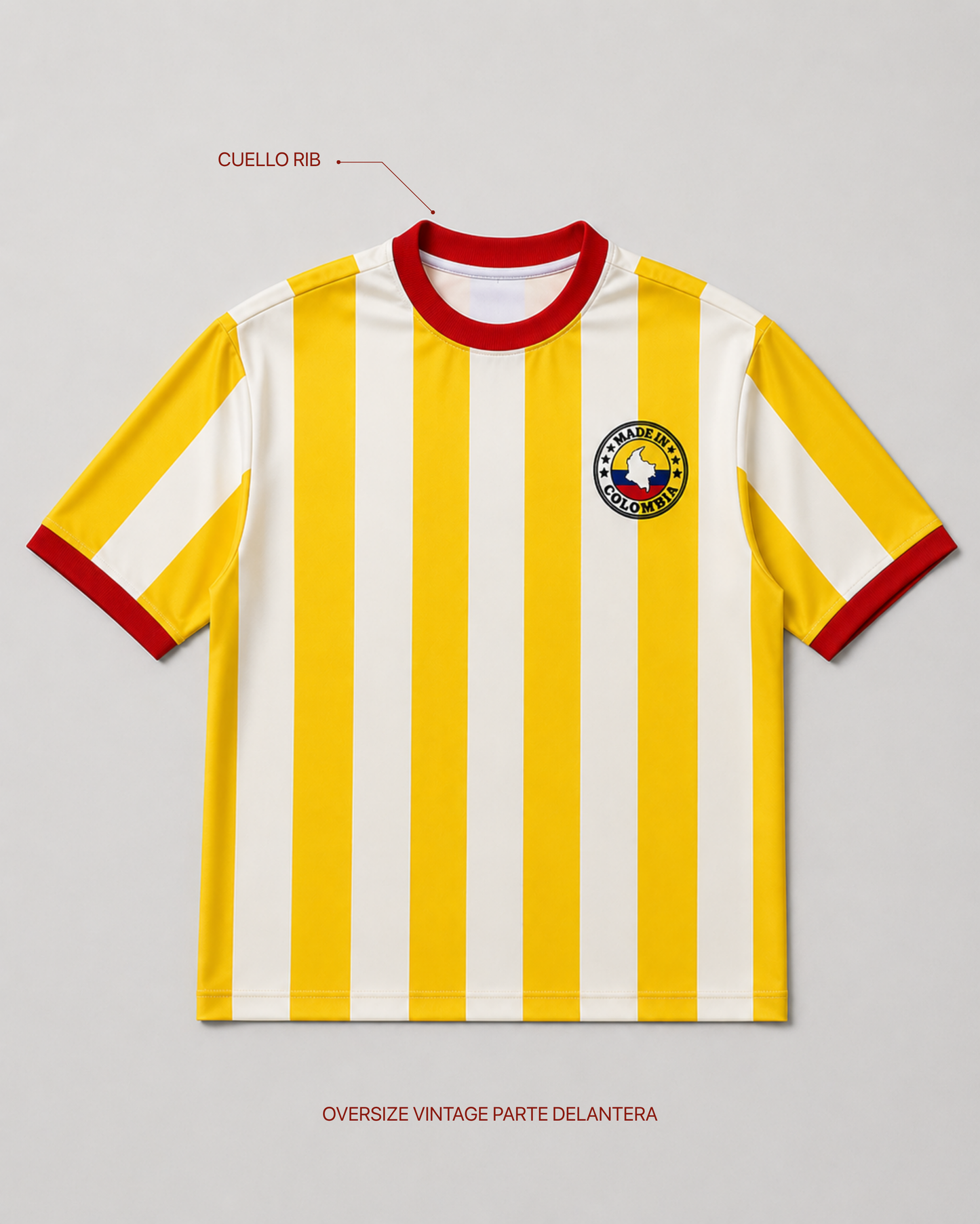 CAMISETA OVERSIZE RETRO COLOMBIA MUJER