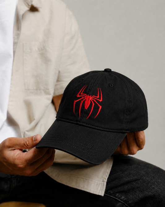 GORRA SPIDERMAN NEGRA